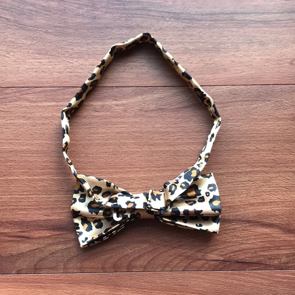 Leopard Print Adjustable Cat/Dog Bow Tie